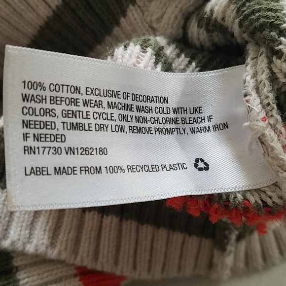 Tribal Aztec pattern vintage cardigan button up sweater - Picture 5 of 6